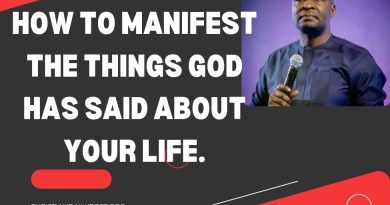 How To Manifest The Things God Has Said About Your Life.